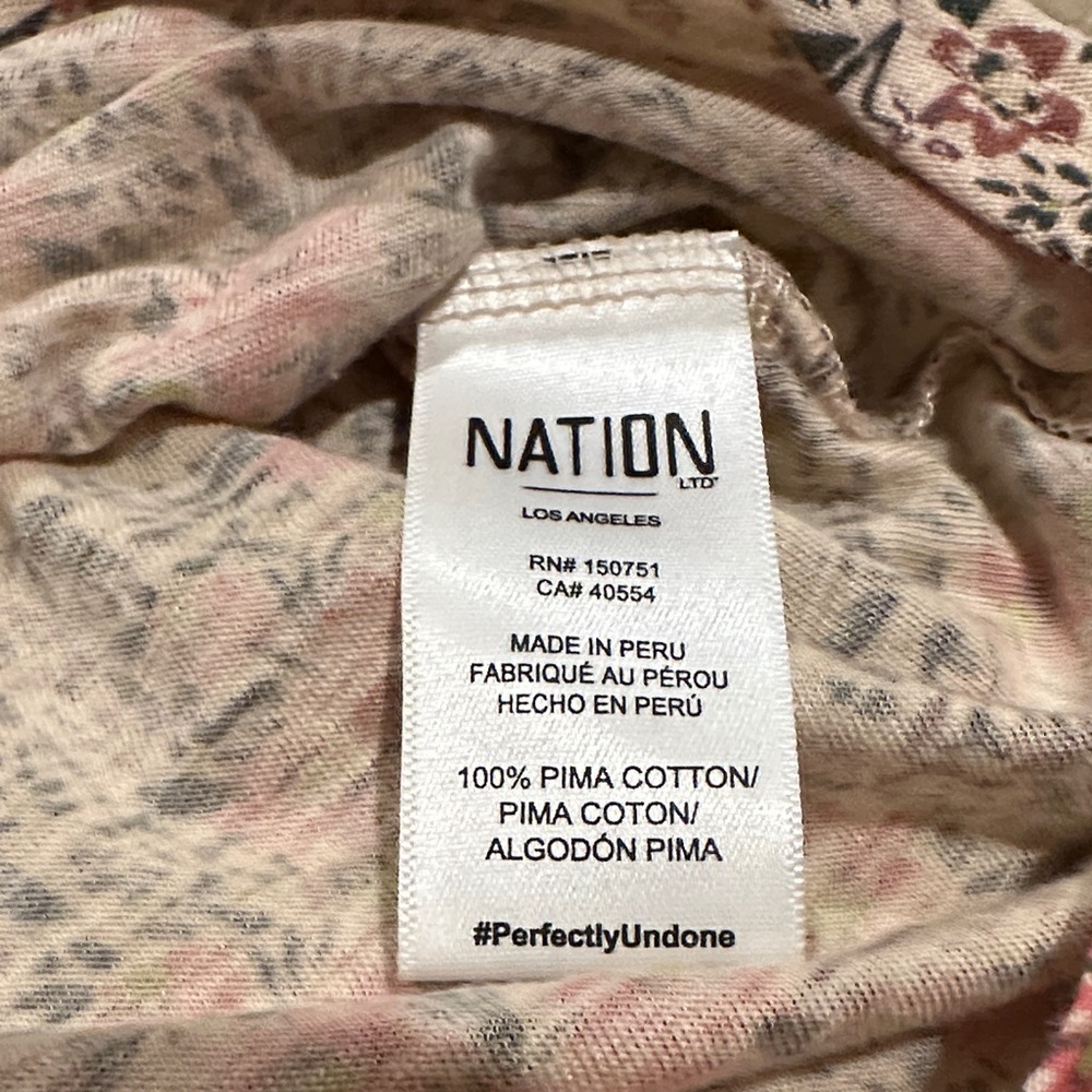 Nation LTD Floral Blouse - Pink, White, Black​ - Picture 7 of 7